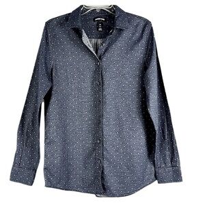 Lands End button down cotton shirt Sz 8T
